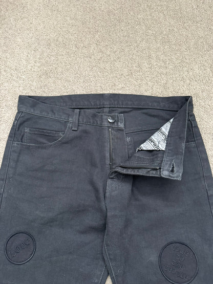 AW04 Number (N)ine "Give Peace A Chance" Patch Denim Jeans