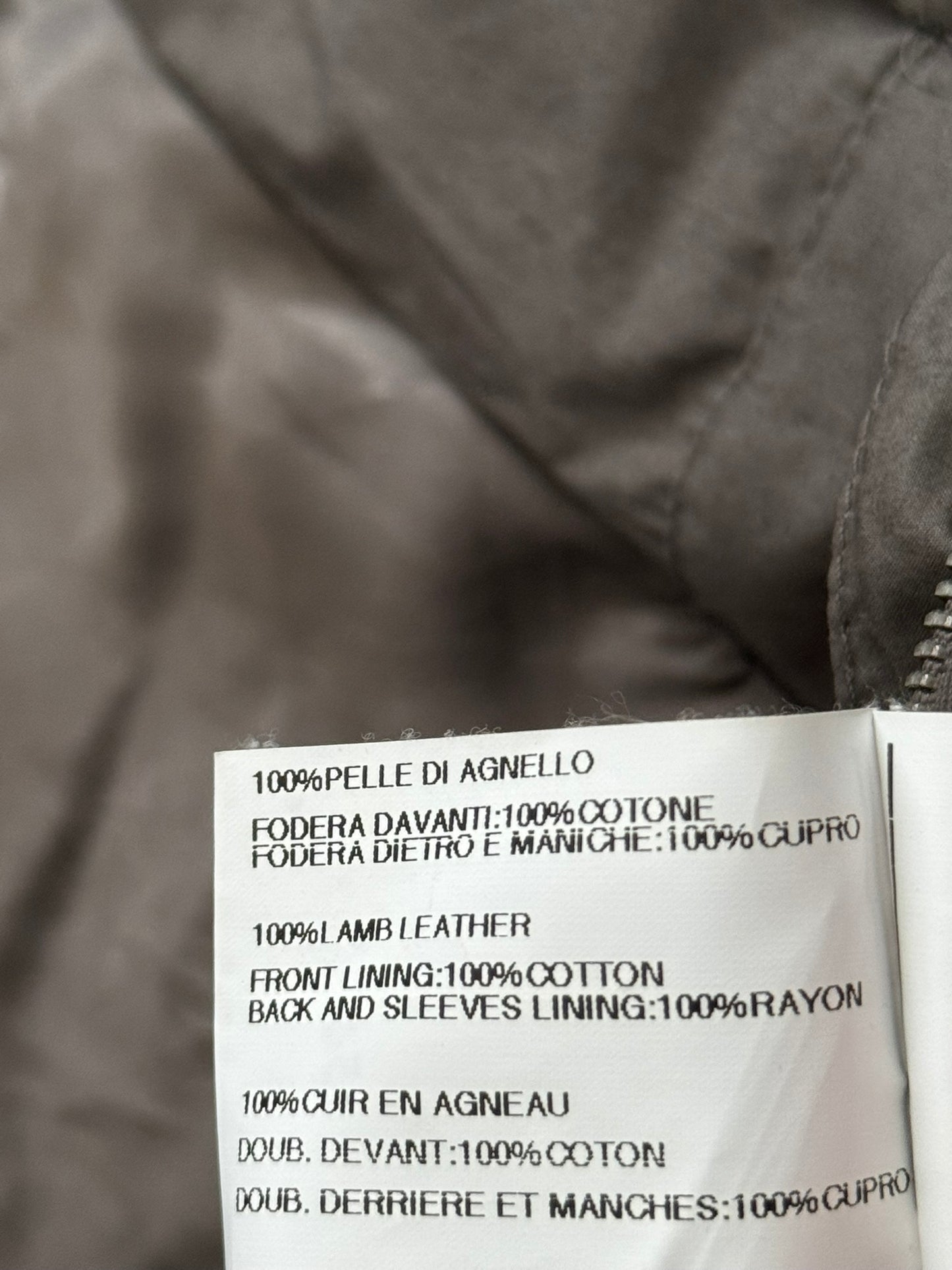 SS13 Rick Owens "Island" Blistered Lamb Leather Jacket