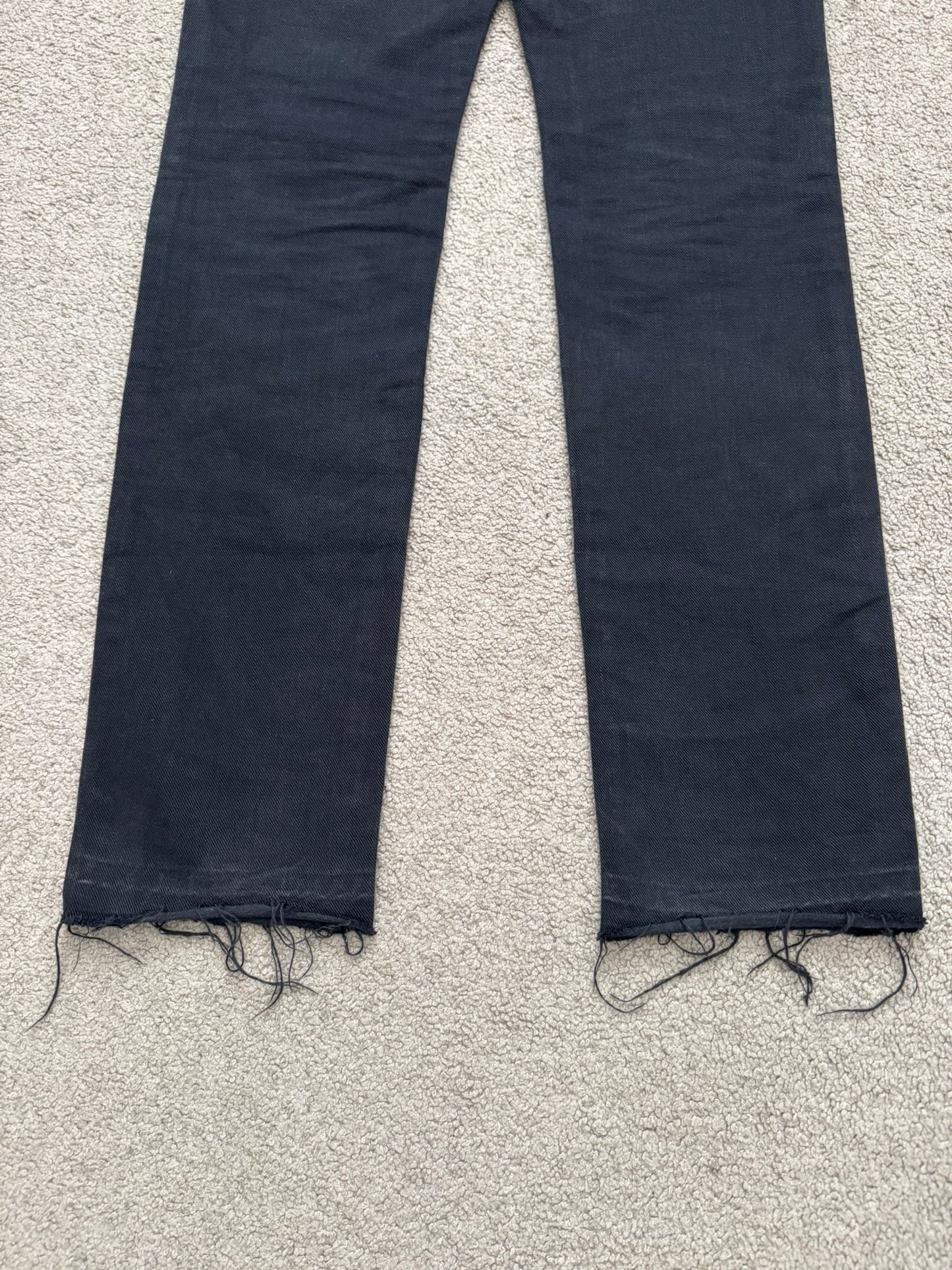 AW04 Number (N)ine "Give Peace A Chance" Patch Denim Jeans