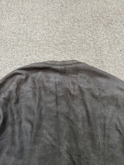 SS13 Rick Owens "Island" Blistered Lamb Leather Jacket