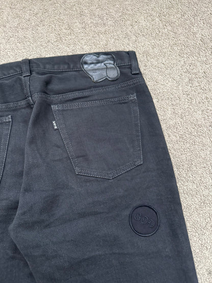 AW04 Number (N)ine "Give Peace A Chance" Patch Denim Jeans