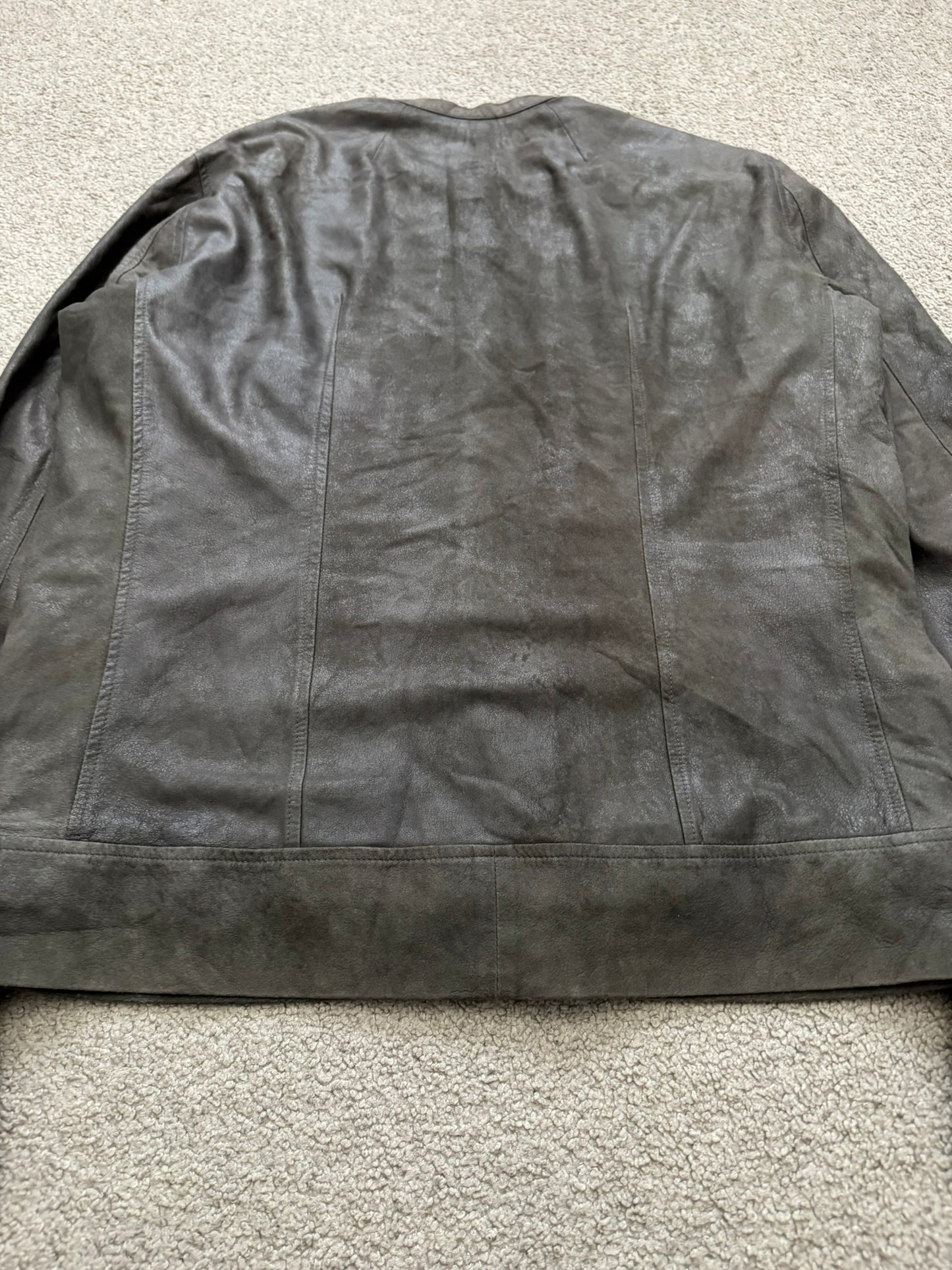 SS13 Rick Owens "Island" Blistered Lamb Leather Jacket