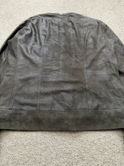 SS13 Rick Owens "Island" Blistered Lamb Leather Jacket