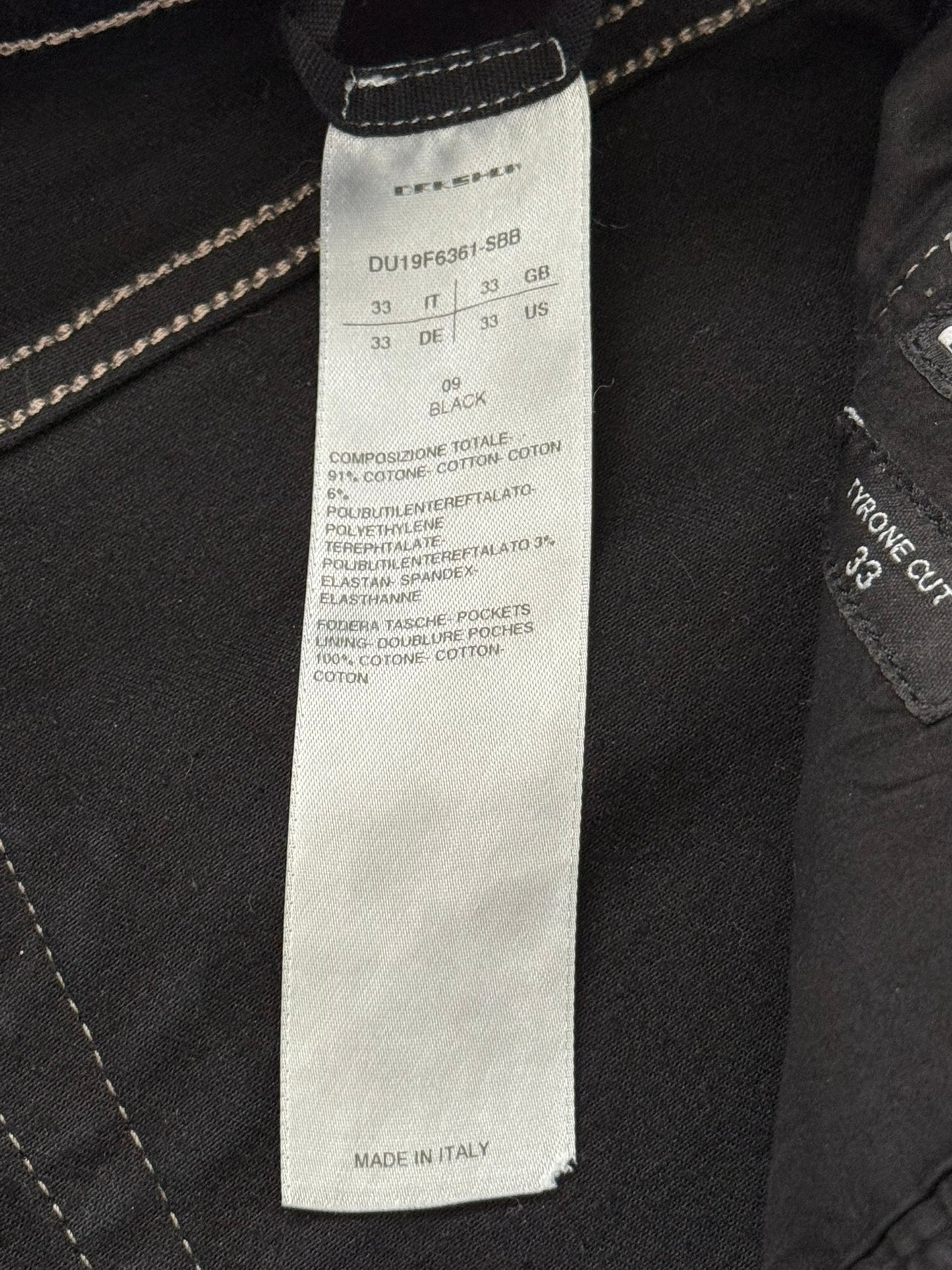 FW19 Rick Owens DRKSHDW Black Waxed Tyrone Cut Denim Jeans