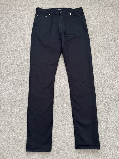 SS11 Undercover "Underman" Lightning Bolt Black Denim Jeans