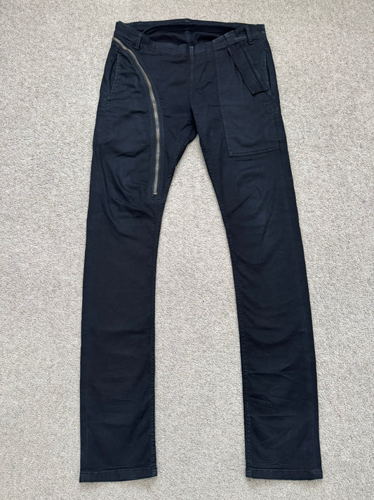 FW14 Rick Owens DRKSHDW "Moody" Black Aircut Denim Jeans