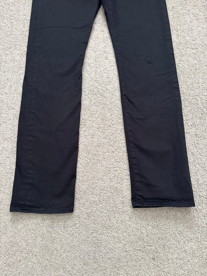 SS11 Undercover "Underman" Lightning Bolt Black Denim Jeans