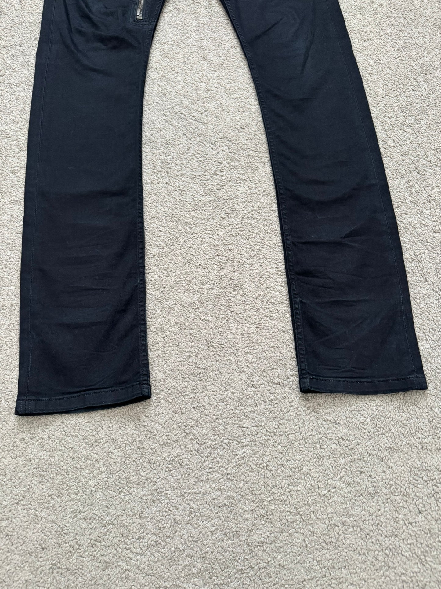 FW14 Rick Owens DRKSHDW "Moody" Black Aircut Denim Jeans