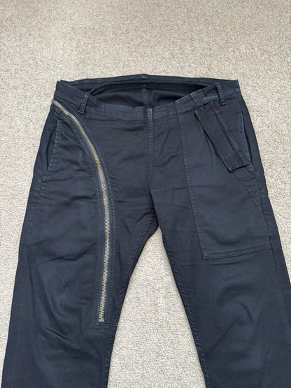 FW14 Rick Owens DRKSHDW "Moody" Black Aircut Denim Jeans