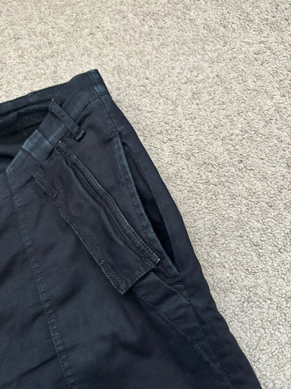 FW14 Rick Owens DRKSHDW "Moody" Black Aircut Denim Jeans