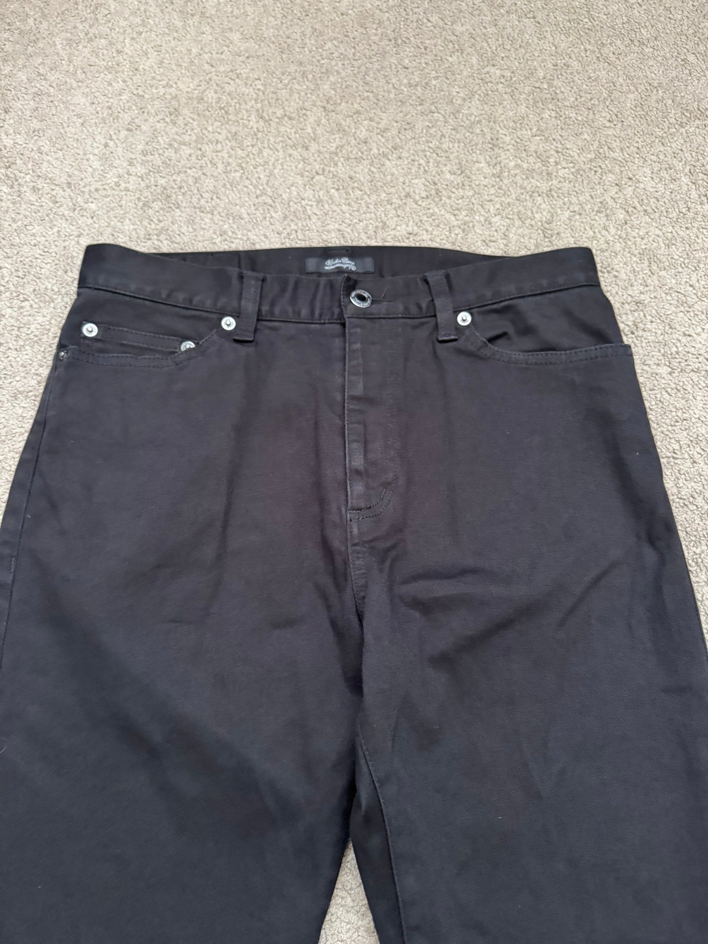 SS11 Undercover "Underman" Lightning Bolt Black Denim Jeans