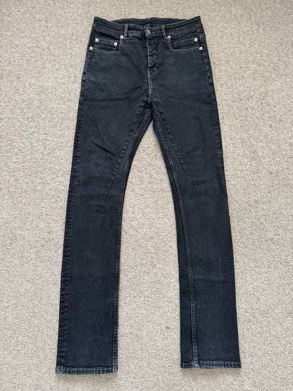 SS22 Rick Owens DRKSHDW "Fogachine" Faded Detroit Cut Denim Jeans