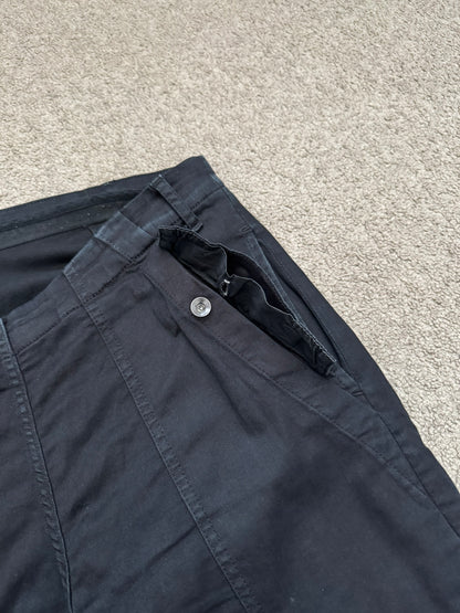 FW14 Rick Owens DRKSHDW "Moody" Black Aircut Denim Jeans