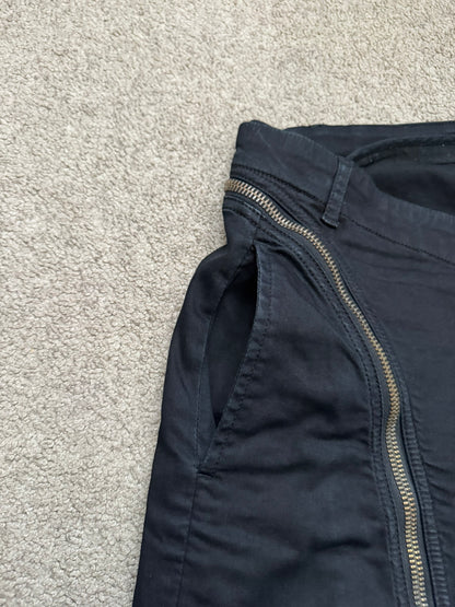 FW14 Rick Owens DRKSHDW "Moody" Black Aircut Denim Jeans