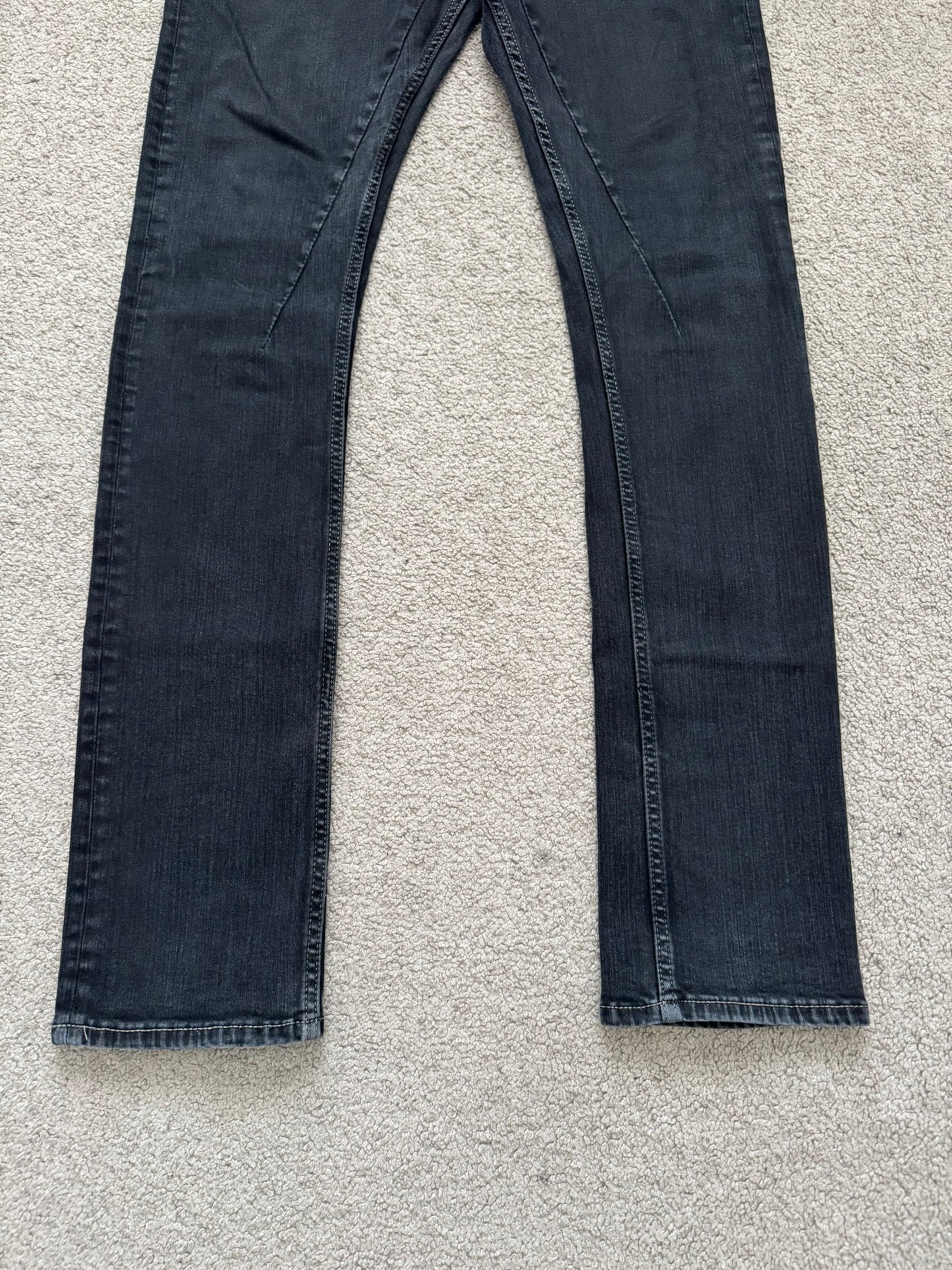 SS22 Rick Owens DRKSHDW "Fogachine" Faded Detroit Cut Denim Jeans