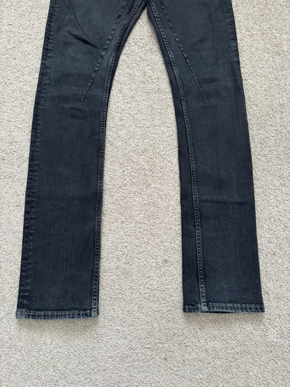 SS22 Rick Owens DRKSHDW "Fogachine" Faded Detroit Cut Denim Jeans