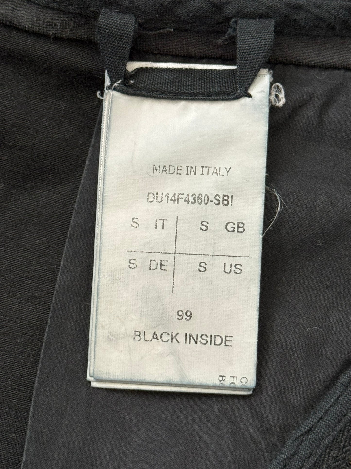 FW14 Rick Owens DRKSHDW "Moody" Black Aircut Denim Jeans