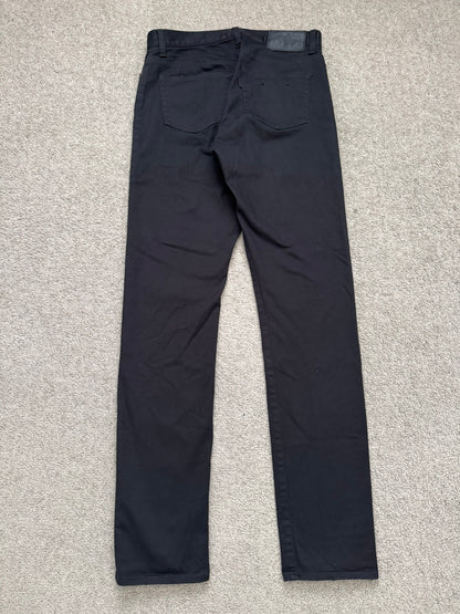 SS11 Undercover "Underman" Lightning Bolt Black Denim Jeans
