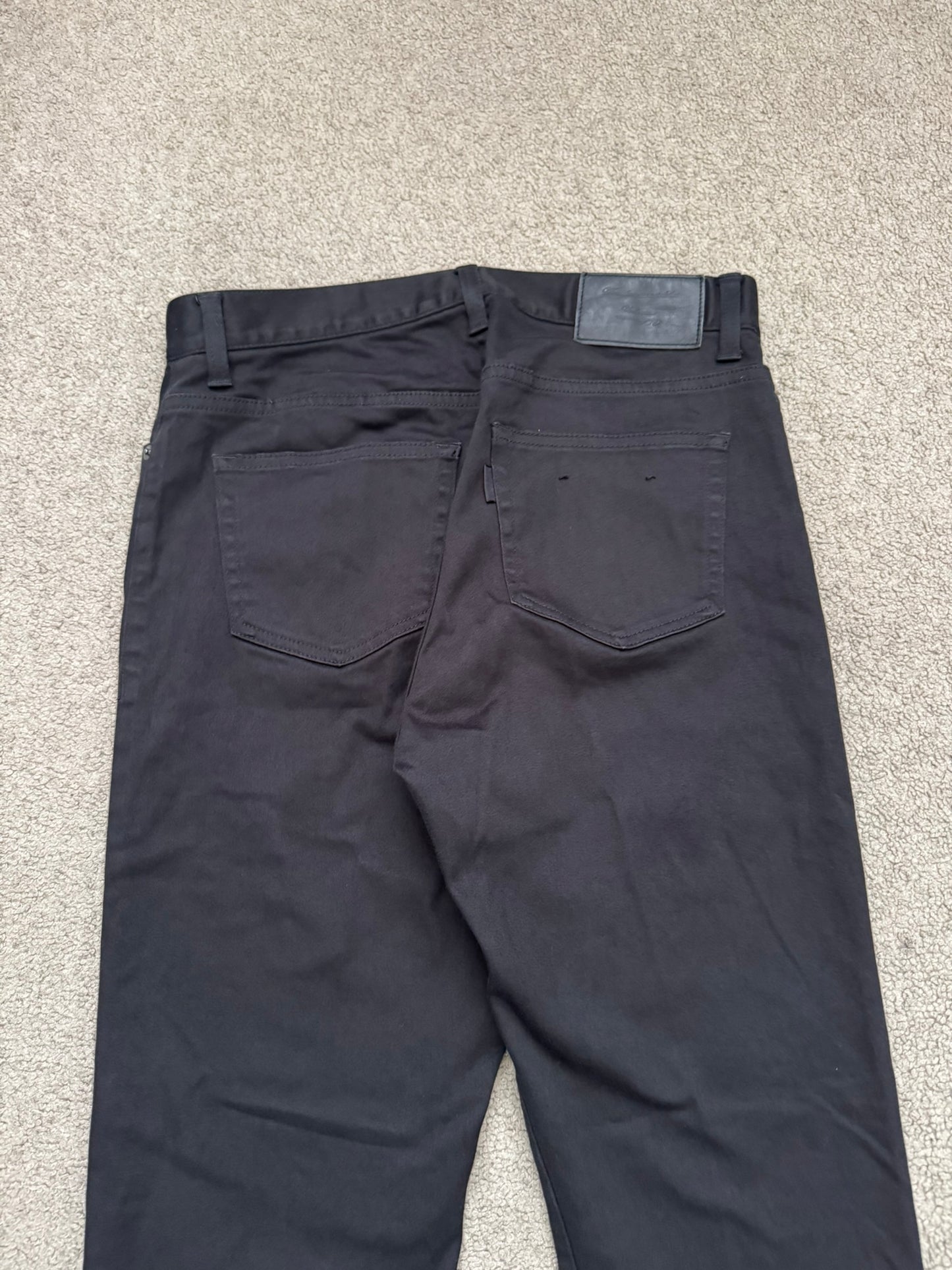 SS11 Undercover "Underman" Lightning Bolt Black Denim Jeans