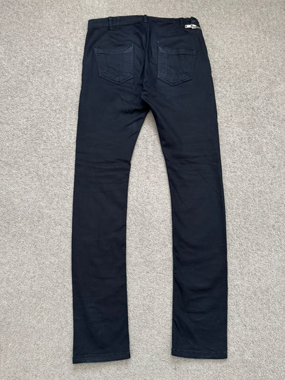FW14 Rick Owens DRKSHDW "Moody" Black Aircut Denim Jeans