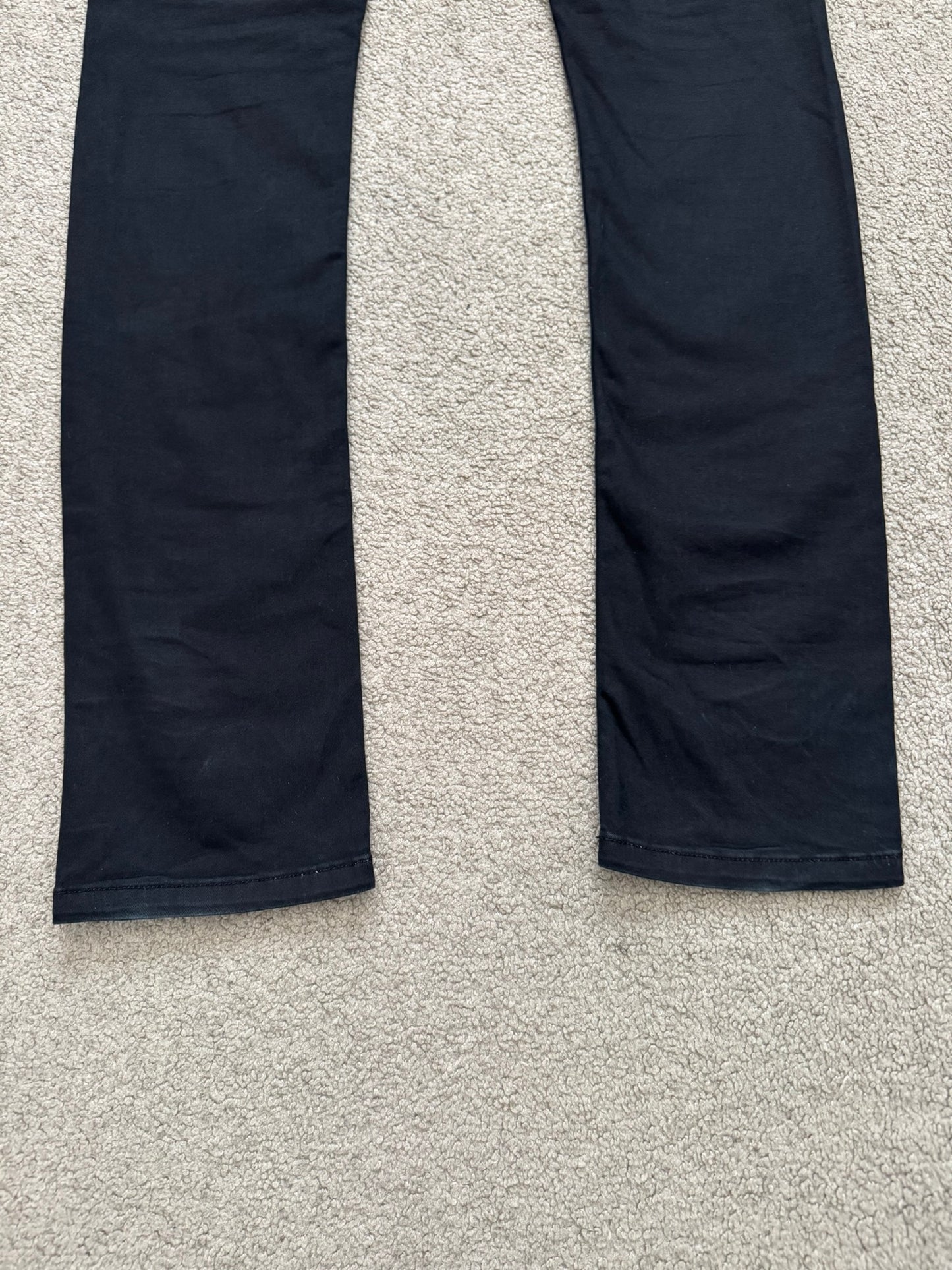 FW14 Rick Owens DRKSHDW "Moody" Black Aircut Denim Jeans