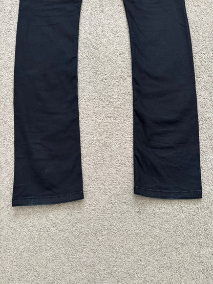 FW14 Rick Owens DRKSHDW "Moody" Black Aircut Denim Jeans