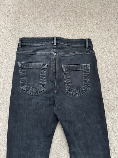 SS22 Rick Owens DRKSHDW "Fogachine" Faded Detroit Cut Denim Jeans