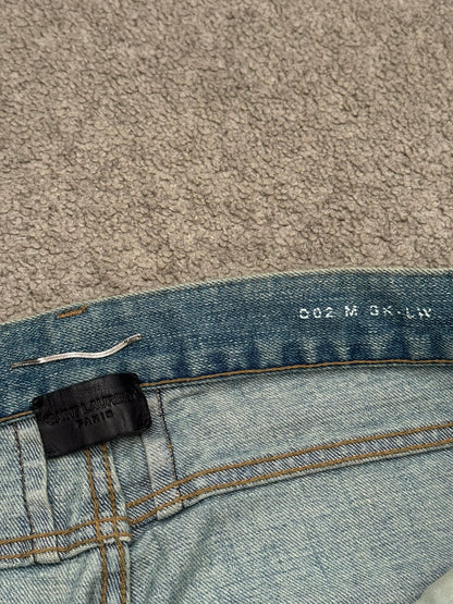 FW17 Saint Laurent Paris Crash Distressed D02 Denim Jeans