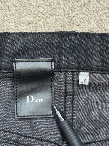 SS08 Dior Homme by Kris Van Assche MIJ Black Denim Jeans