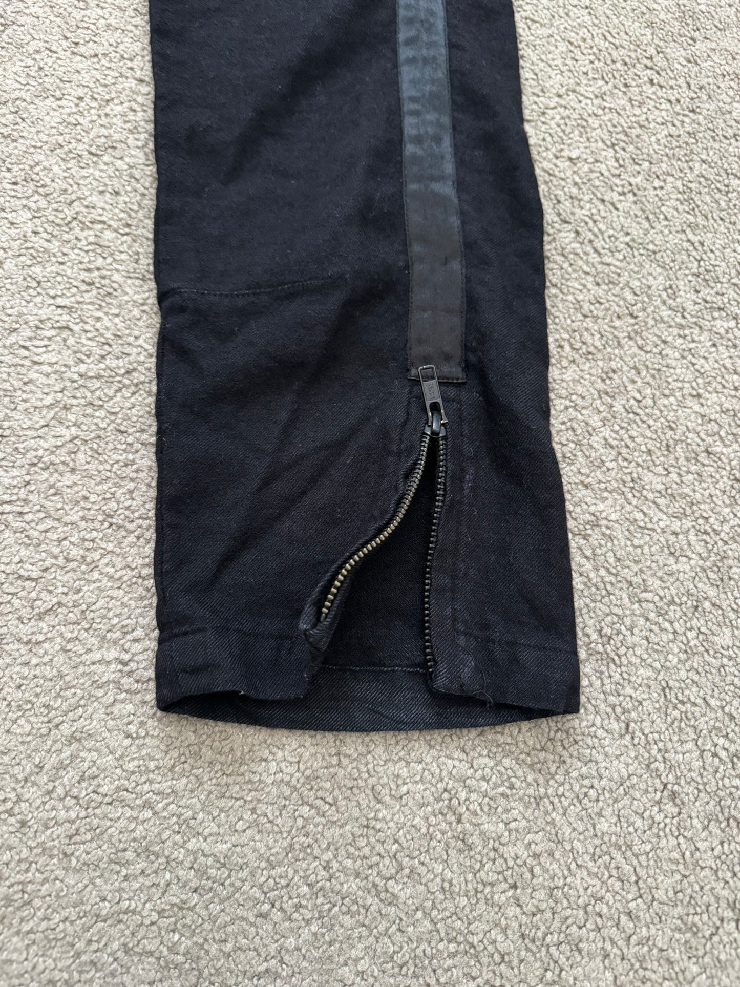 Ann Demeulemeester Wool Side Stripe Cargo Pants