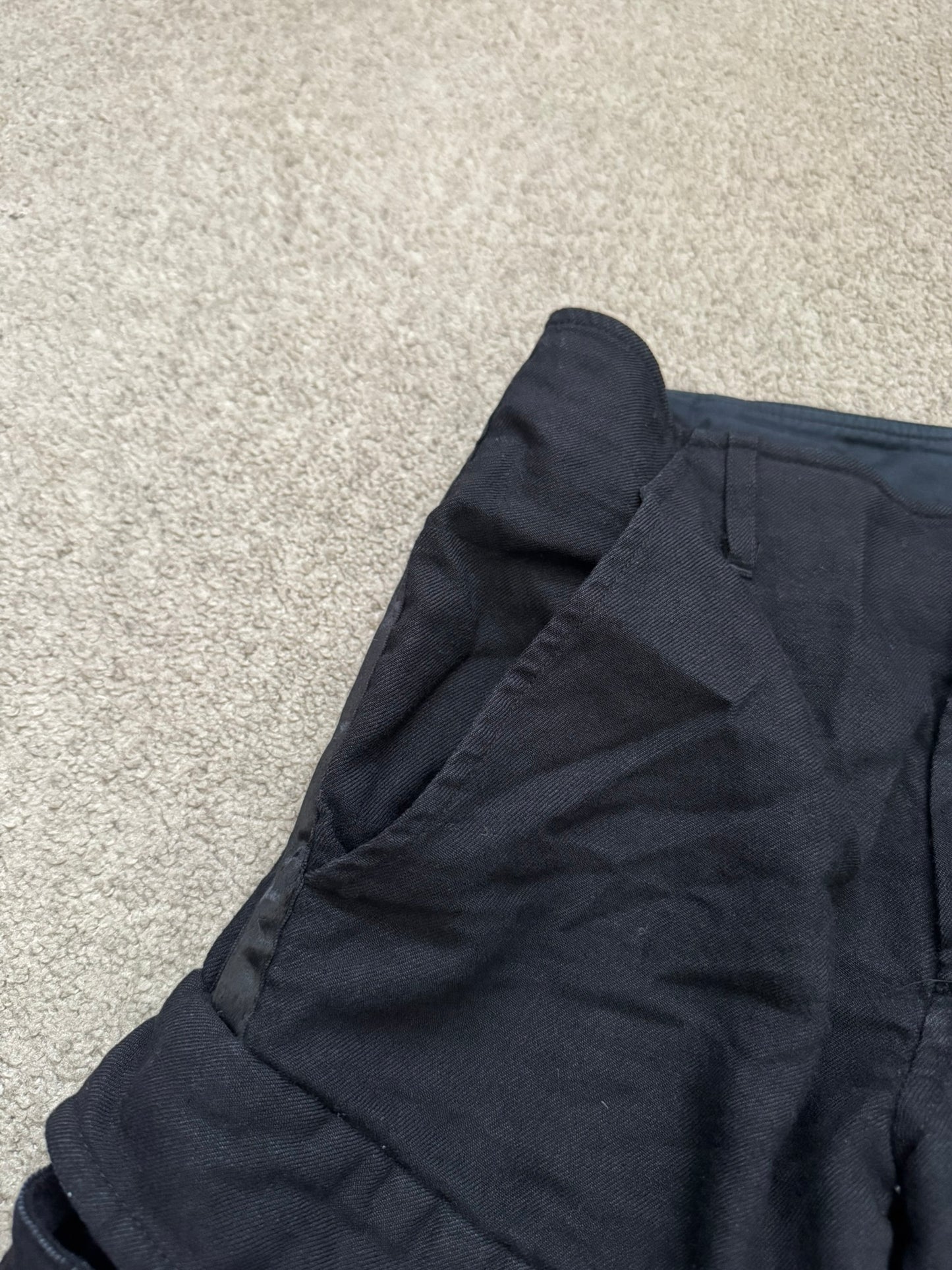 Ann Demeulemeester Wool Side Stripe Cargo Pants