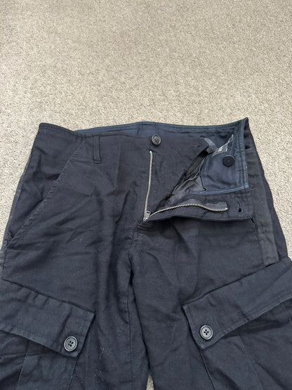 Ann Demeulemeester Wool Side Stripe Cargo Pants