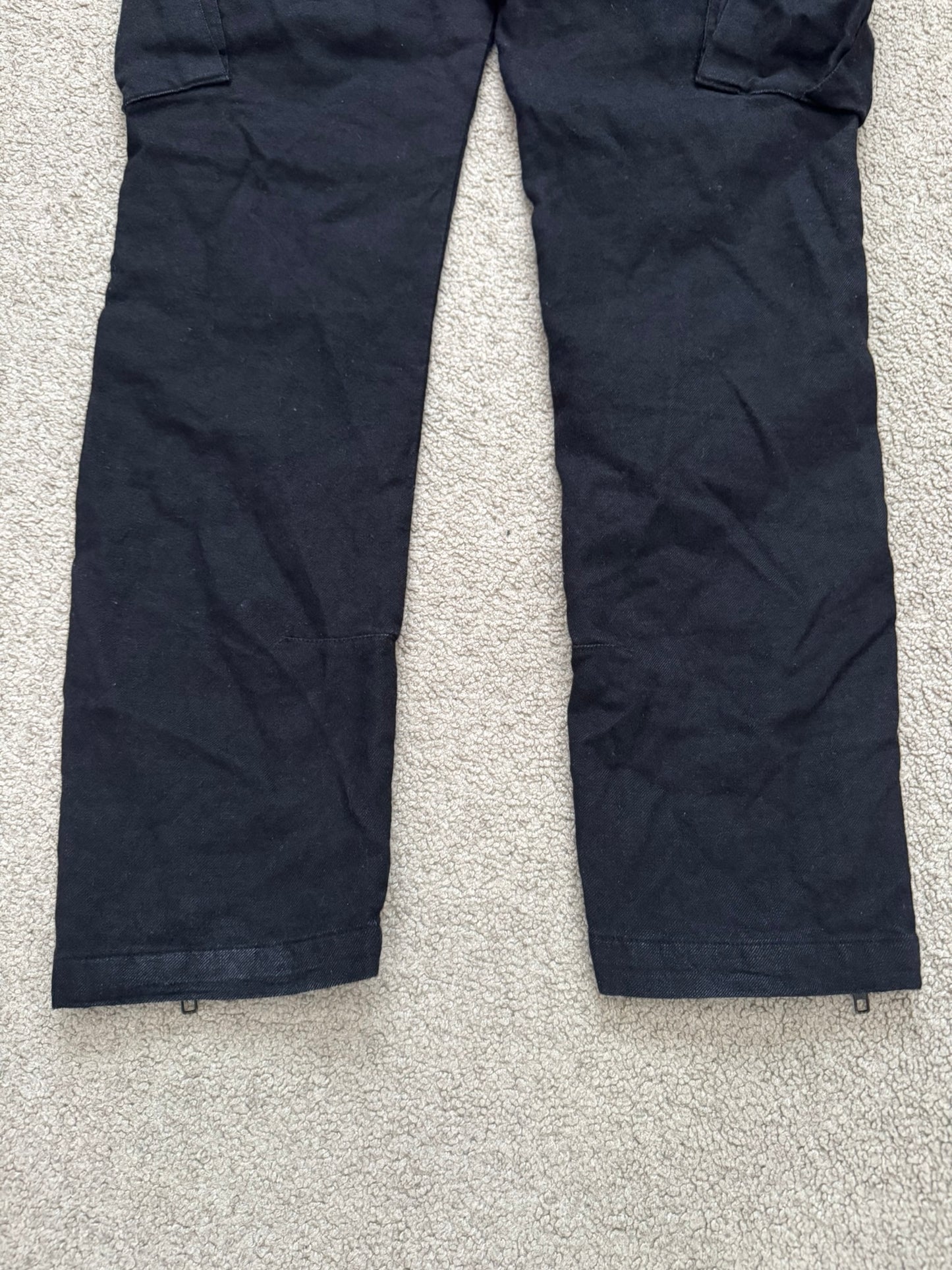Ann Demeulemeester Wool Side Stripe Cargo Pants