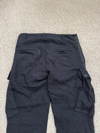 Ann Demeulemeester Wool Side Stripe Cargo Pants