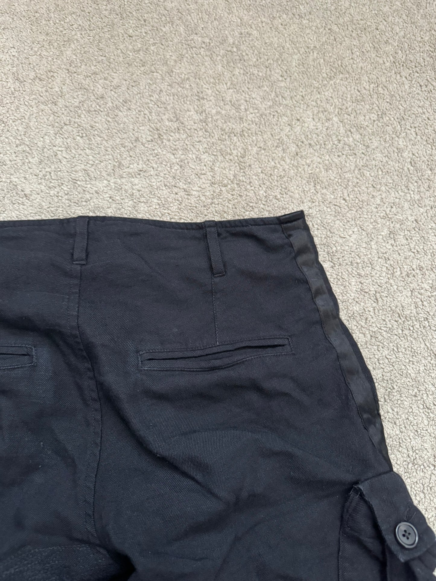 Ann Demeulemeester Wool Side Stripe Cargo Pants