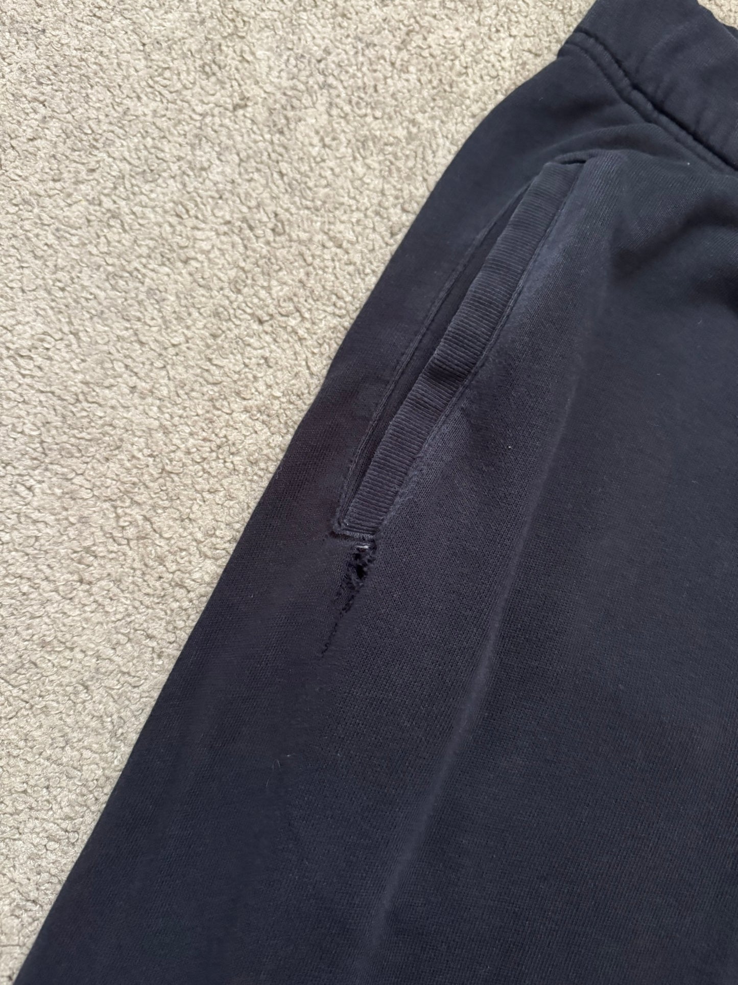 Chrome Hearts Cut & Sewn Vertical Logo Black Sweatpants