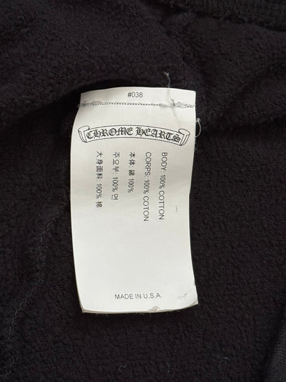 Chrome Hearts Cut & Sewn Vertical Logo Black Sweatpants