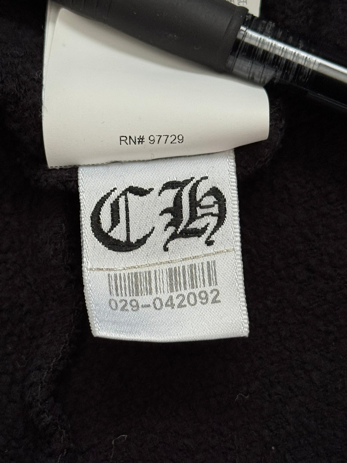 Chrome Hearts Cut & Sewn Vertical Logo Black Sweatpants