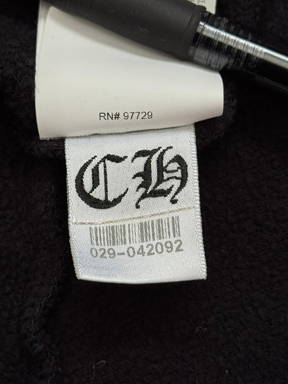 Chrome Hearts Cut & Sewn Vertical Logo Black Sweatpants