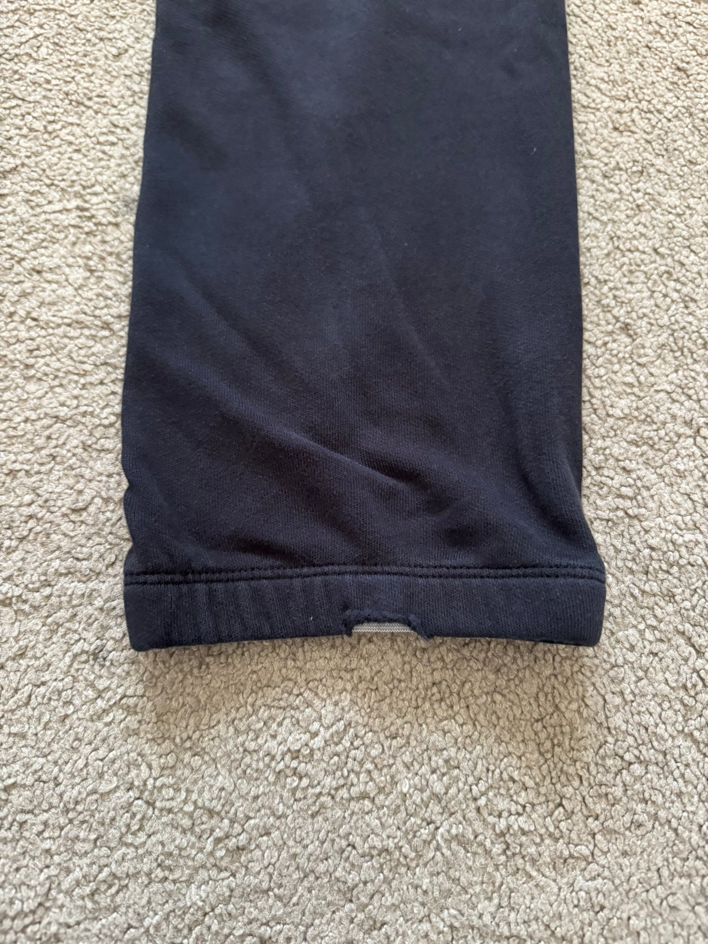 Chrome Hearts Cut & Sewn Vertical Logo Black Sweatpants