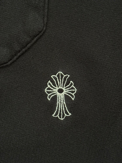 Chrome Hearts Cut & Sewn Vertical Logo Black Sweatpants