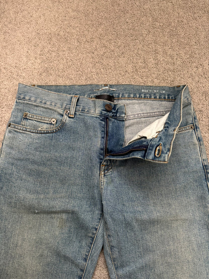 FW15 Saint Laurent by Hedi Slimane Knee Slit D02 Denim Jeans