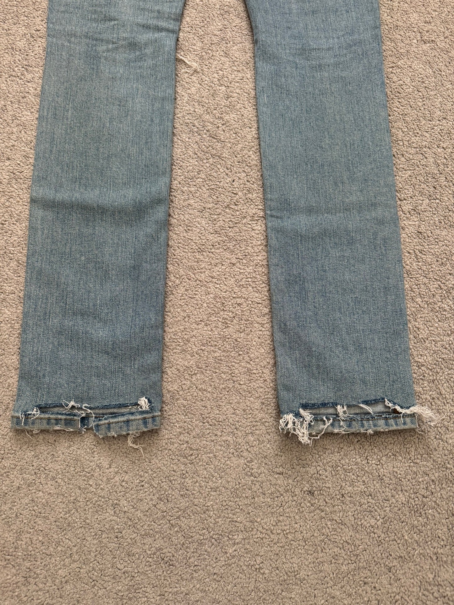 FW15 Saint Laurent by Hedi Slimane Knee Slit D02 Denim Jeans