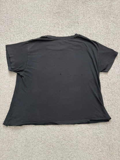 Enfants Riches Deprimes Black Distressed Logo T Shirt
