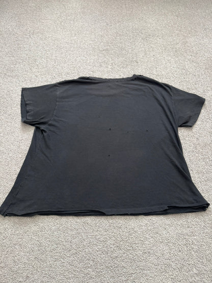Enfants Riches Deprimes Black Distressed Logo T Shirt