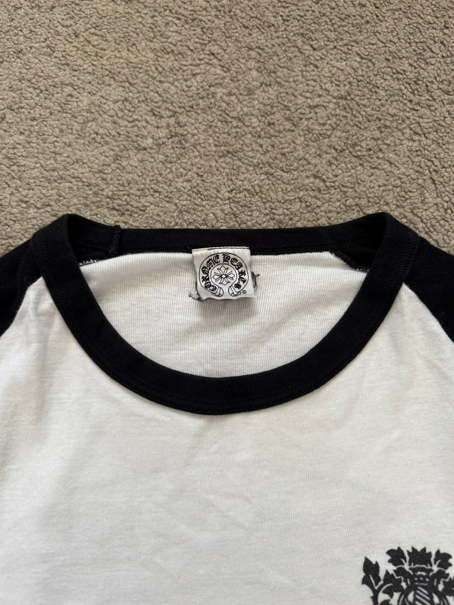 Vintage Chrome Hearts Dagger Baseball Long Sleeve T Shirt