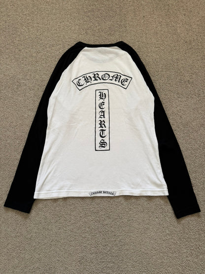 Vintage Chrome Hearts Dagger Baseball Long Sleeve T Shirt