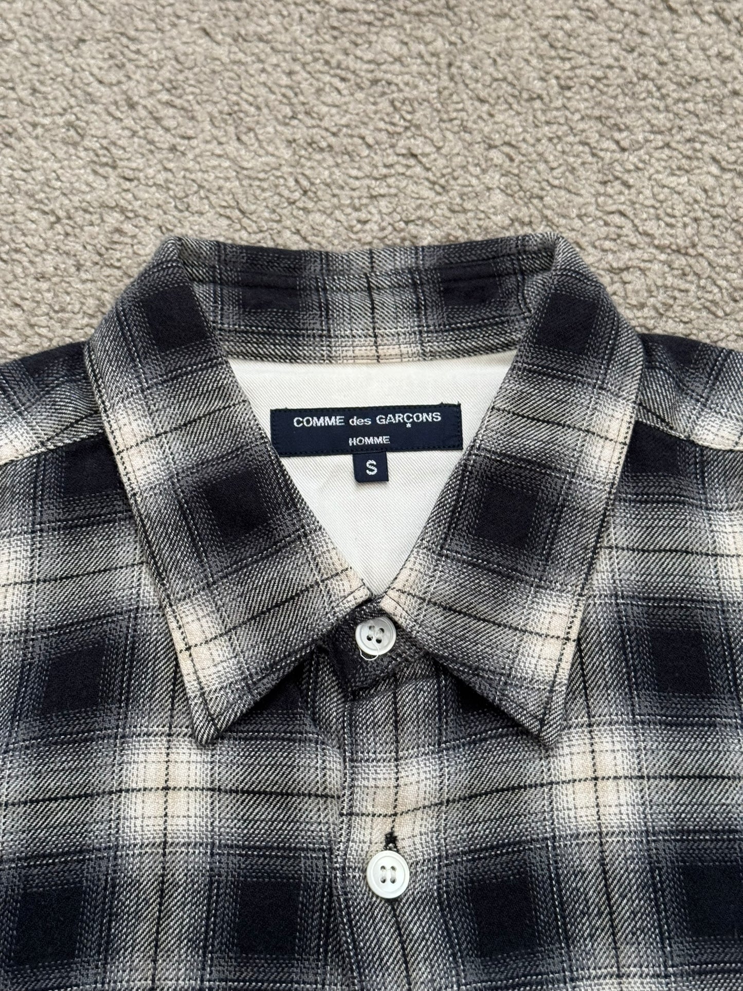 AW09 Comme Des Garcons Homme Hybrid Flannel Button Up Shirt
