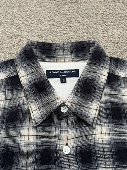 AW09 Comme Des Garcons Homme Hybrid Flannel Button Up Shirt