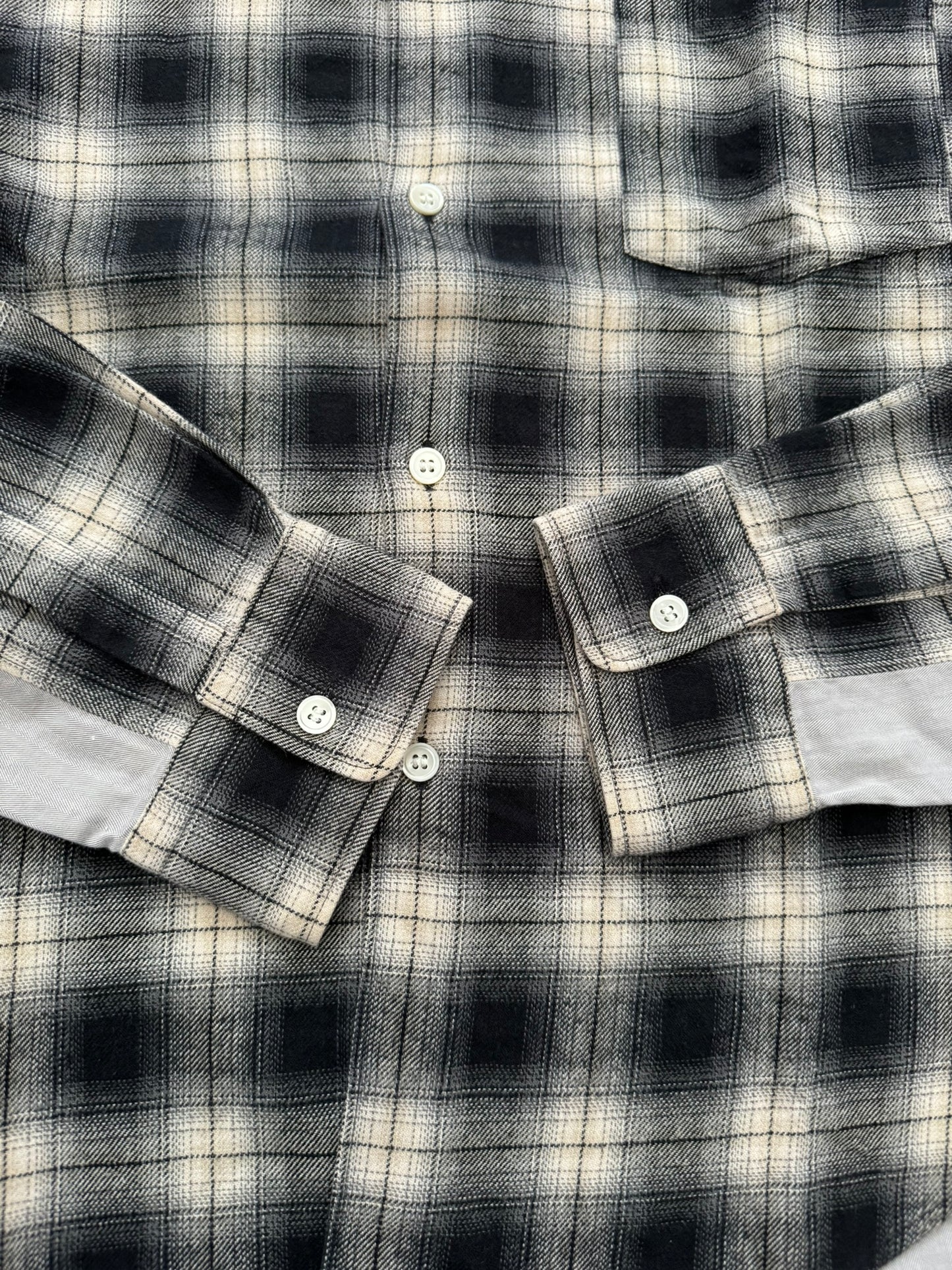 AW09 Comme Des Garcons Homme Hybrid Flannel Button Up Shirt